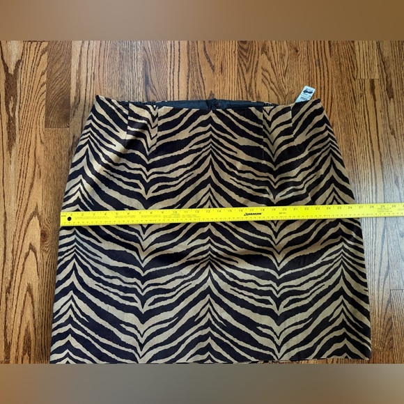 Talbots Canvas A-Line Skirt – Textured Zebra Print Plus Size 24 Petite - Picture 9 of 9